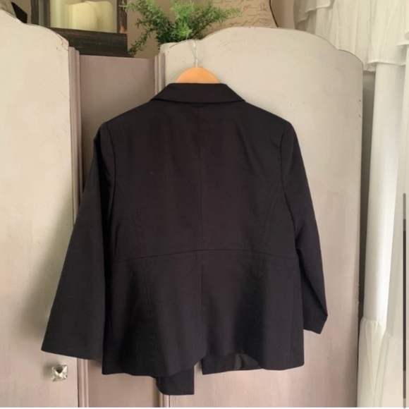 Black Button Front Jacket - Picture 5 of 7